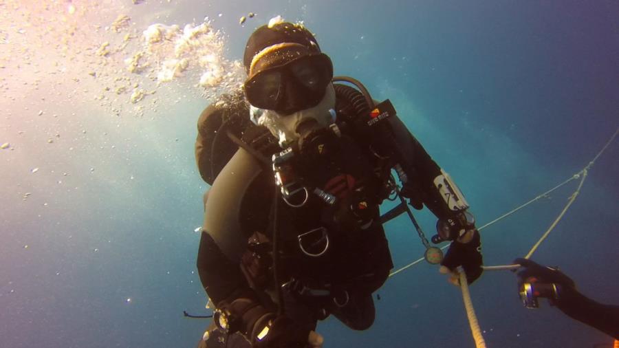 Ascending from USCG Spar