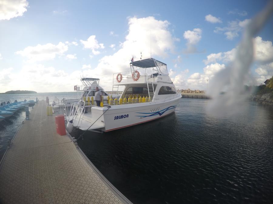 Our dive ship for the day in Cuba