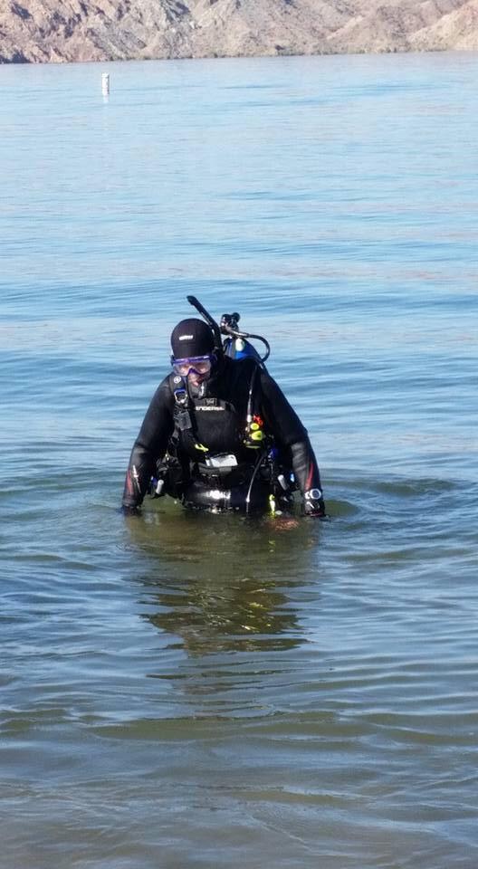 Full gear at Lake Mohave