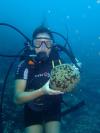 Sea Sponge and me in Bora Bora (French Polynesia)