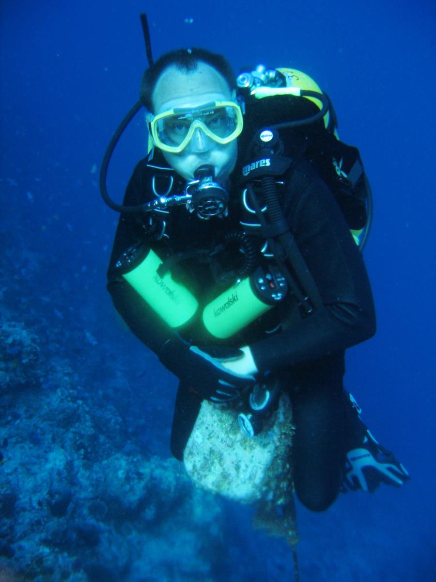 sitting on buoy