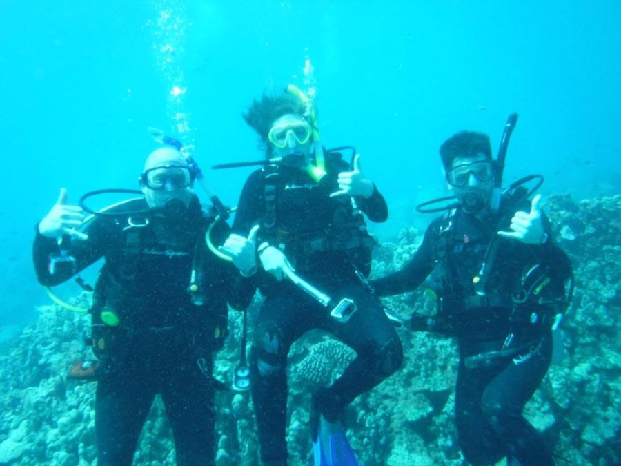 Pat, KJ and Me at Koloa Landing (01/05/2017)