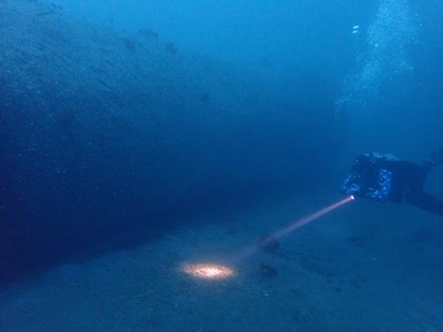 Sunk Oil Tank in Smitty’s Cove in Whittier, AK (01/20/2018)