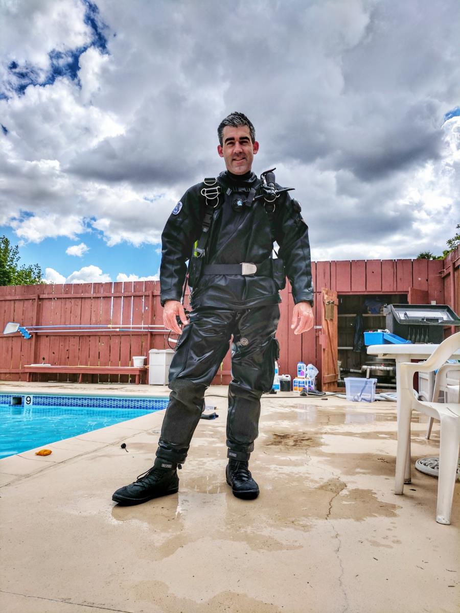 Trying out my drysuit
