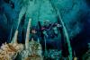 Cave diving, Playa del Carmen, Mexico