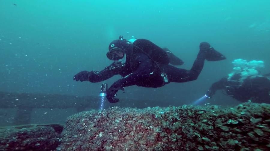 Vickory wreck in the St Lawrence River