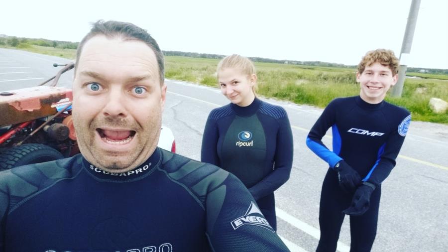 Taking the kids out on the water to go exploring.