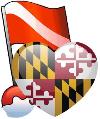 MD Flag and Heart