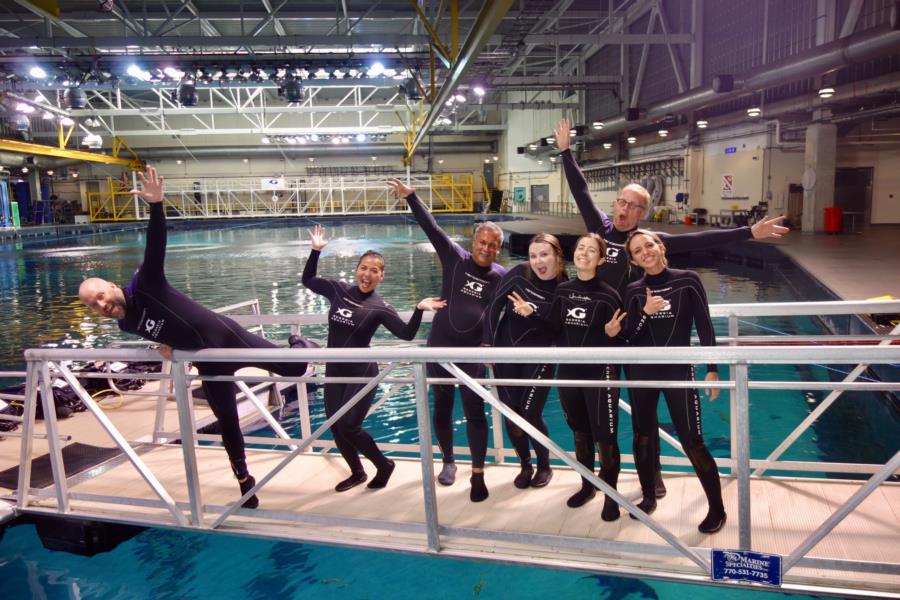 Excited to dive with Whale Sharks @ GA State Aquarium