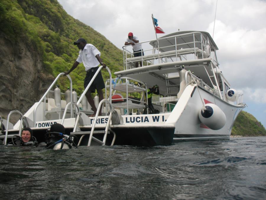 Dive Boat St. Lucia