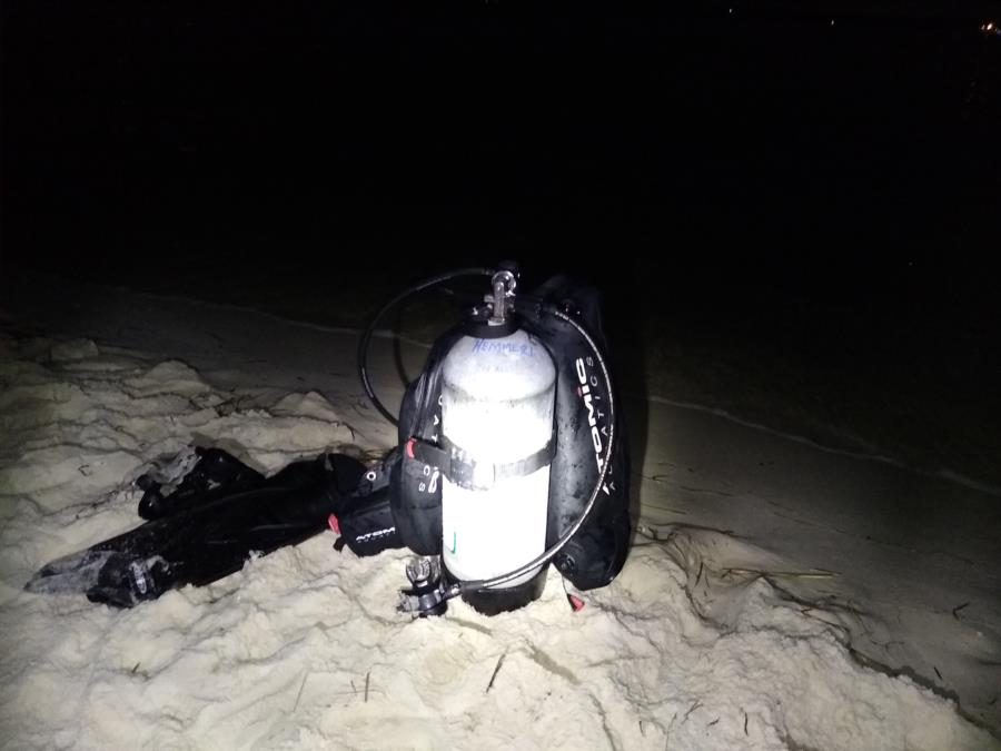 Night dive Fort Pickens 42’ Deep 84° temp Sep 2019