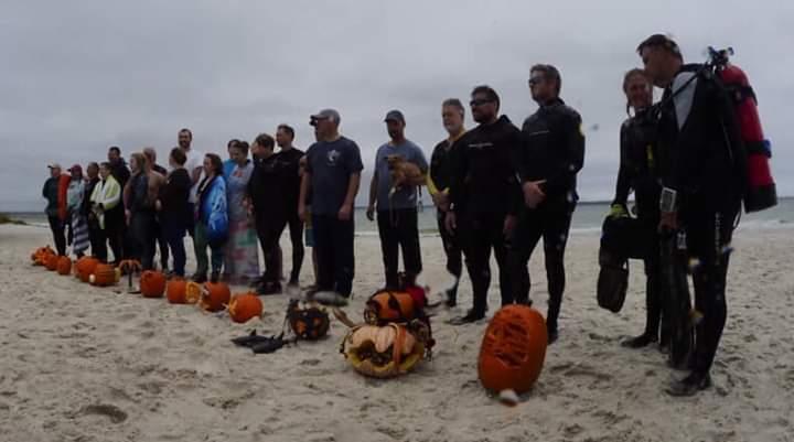 Pumpkin carving w/ Dive Pros Pensacola beach