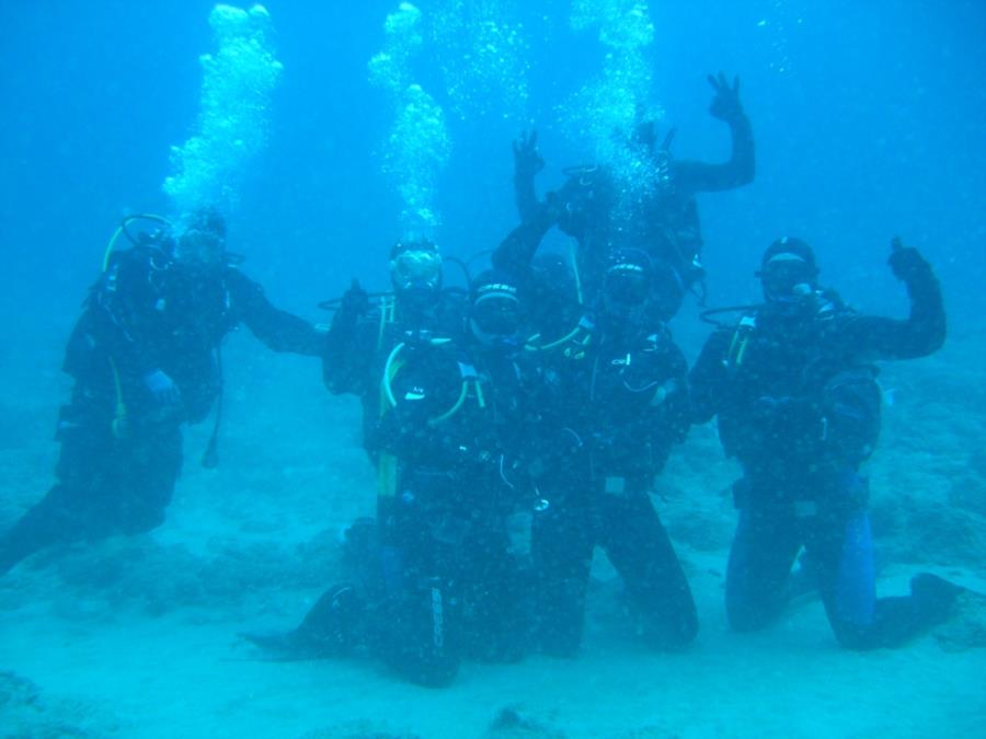 Elephant Cave with Omega Divers Crete Greece