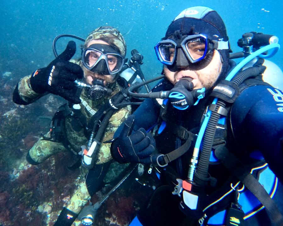 Last dive with my favorite buddy before moving to Florida