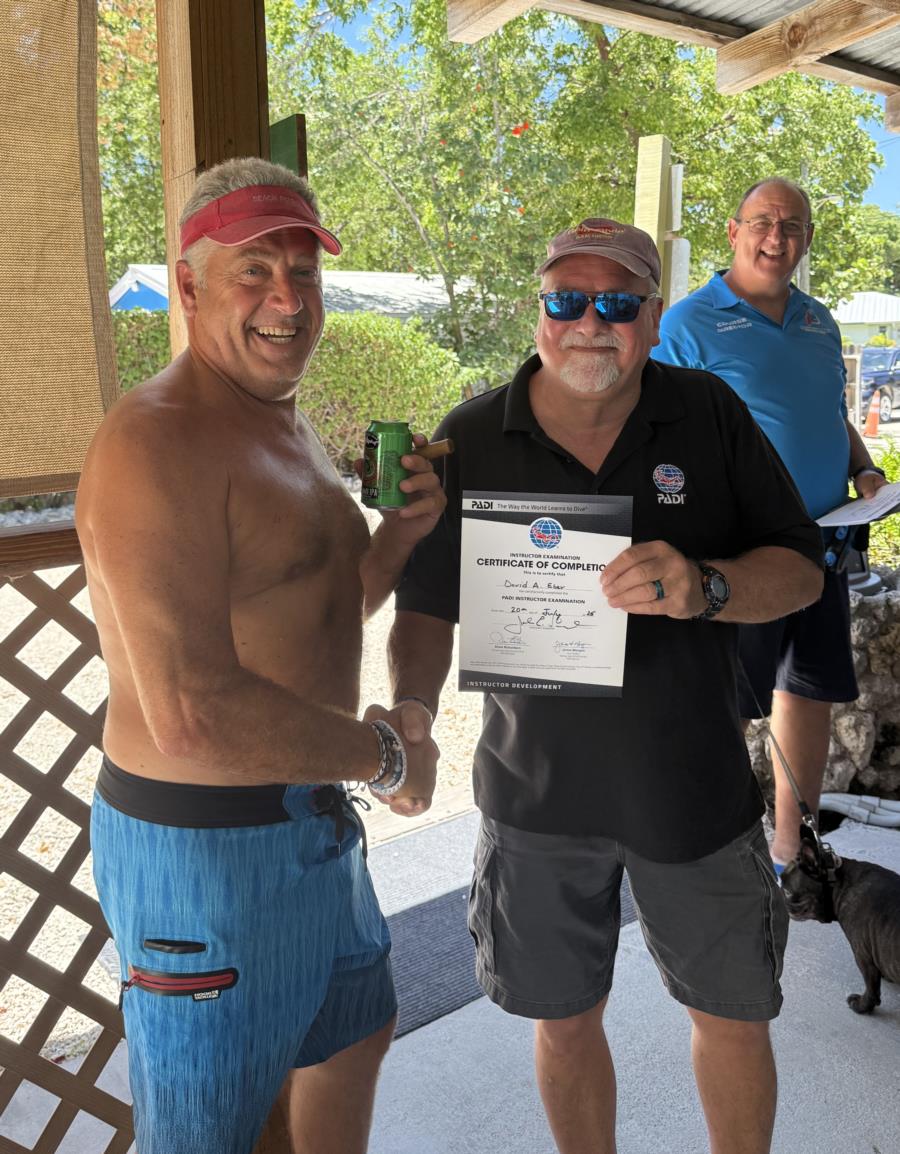 PADI Dive Instructor Cert