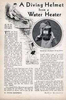 Build A Diving Helmet from a Water Heater (Jan, 1932)