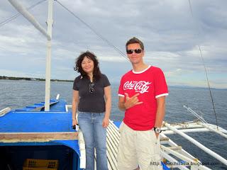 Thresher shark diving in Malapascua with my Rescue Diver student from Hong Kong.