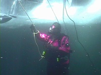 Annual Ice Dive in Minnesota