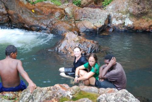 Waterfall after diving? Great!