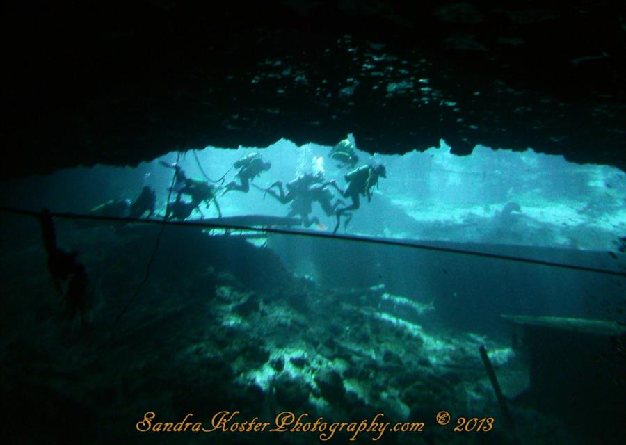Blue Grotto Dive Resort - From 57’ looking back to the entry.