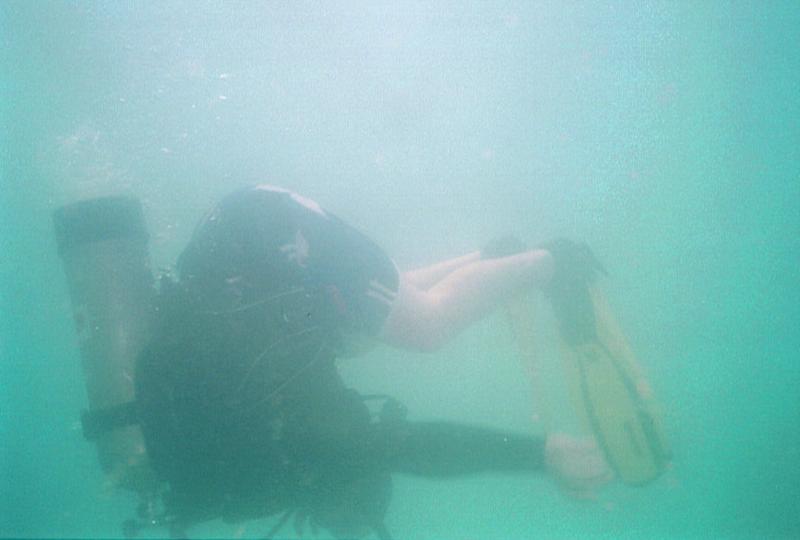 Athens SCUBA Park - underwater somersaults