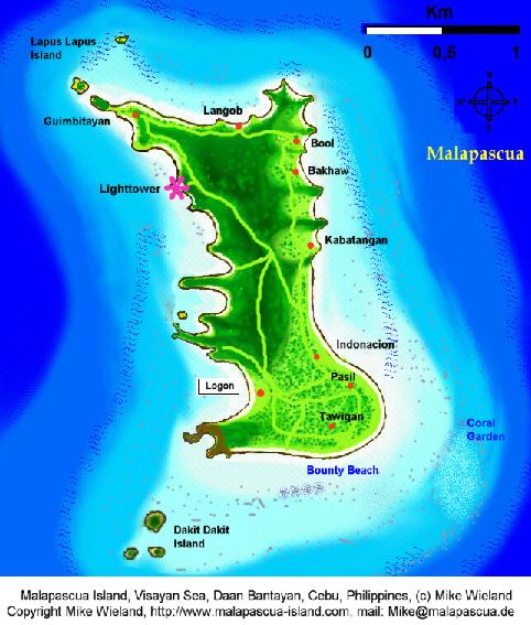 Malapascua - Map