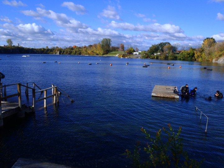 Lake Hydra - One of Dutch Springs dive entrances.