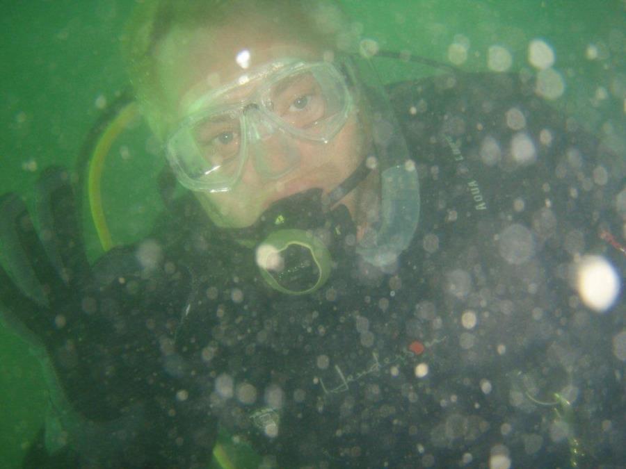 Old Ponquogue Bridge Marine Park - Wow, handsome guy!