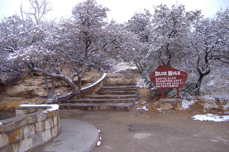 Blue Hole, Santa Rosa NM - winter