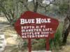Blue Hole, Santa Rosa NM - Blue Hole Sign