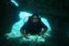 Mala Ramp (Lahaina Pier) - My buddy diving through some ramp wreckage.  Mala Ramp