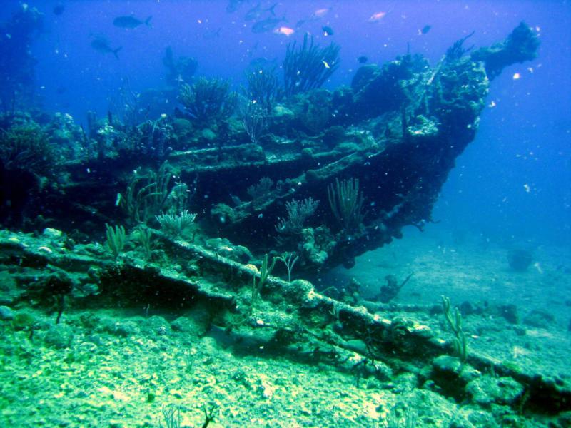 RMS Rhone wreck - HMS Rhone bow