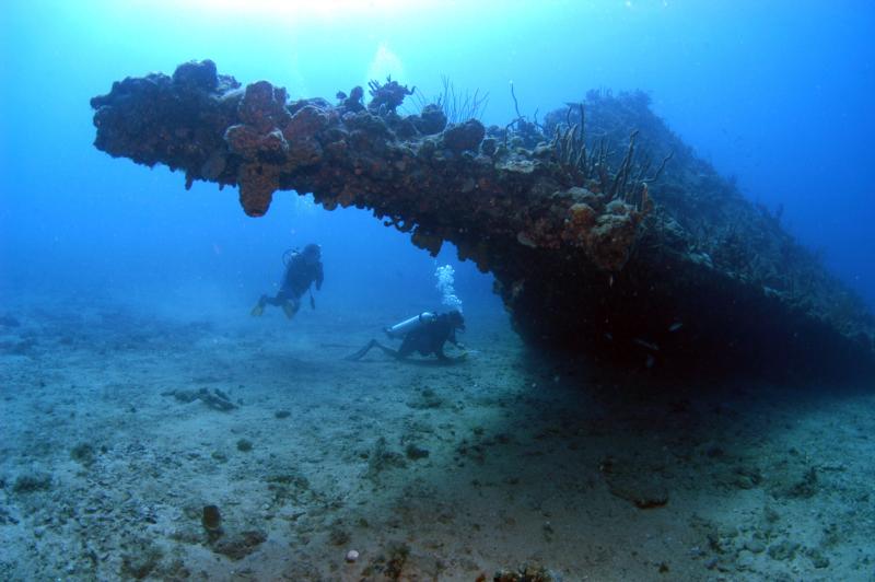 RMS Rhone wreck - The Rhone bow