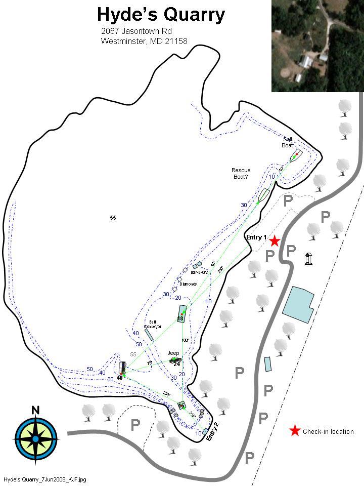 Hyde’s quarry aka Hydes - Hydes Quarry Map