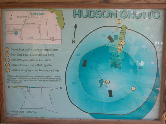 Hudson Grotto - Site Map