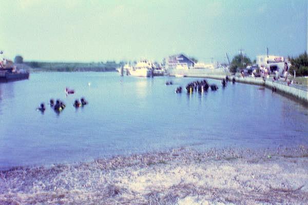 Point Pleasant Rail Road Bridge - Old picture looking east