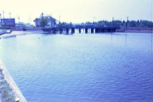 Point Pleasant Rail Road Bridge - Old picture looking west, parts of the old bridge are now on the bottom under the new bridge