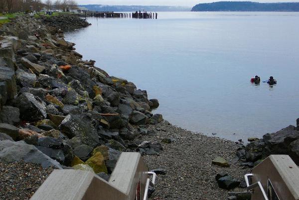 Les Davis Pier - View from the steps at Les Davis