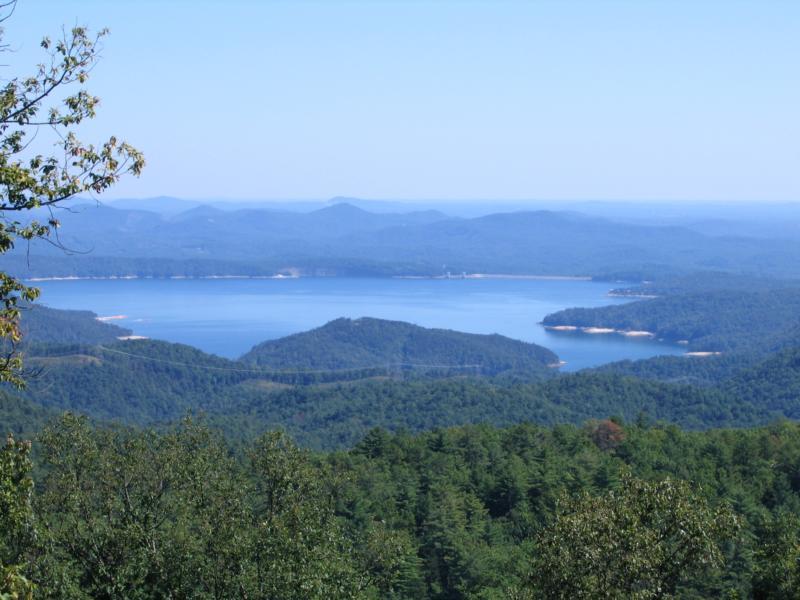 Lake Jocassee - View of lake from afar.