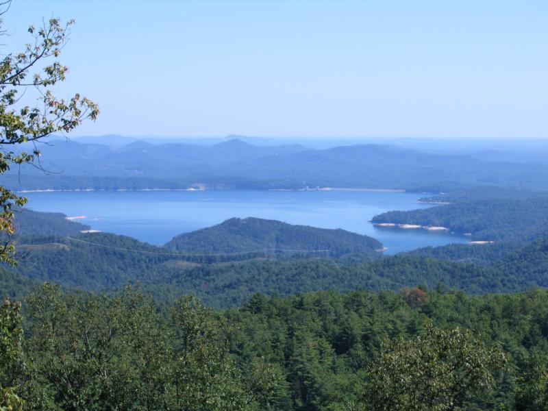 Lake Jocassee - View of lake from afar.