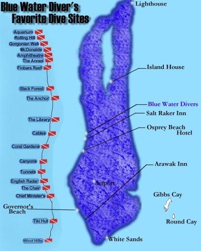 Black Forest - Turks Dive Site Map