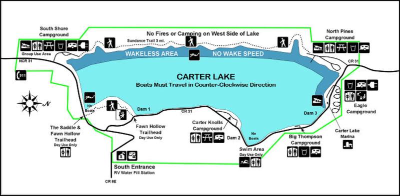 Carter Lake - Carter Lake Map