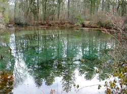 Blue Hole "The Devil’s Bathtub" - Blue Hole (NJ) - by GoogleEarth