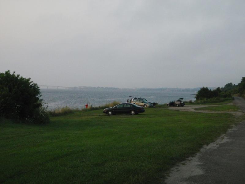 Fort Adams - Parking lot for diving area