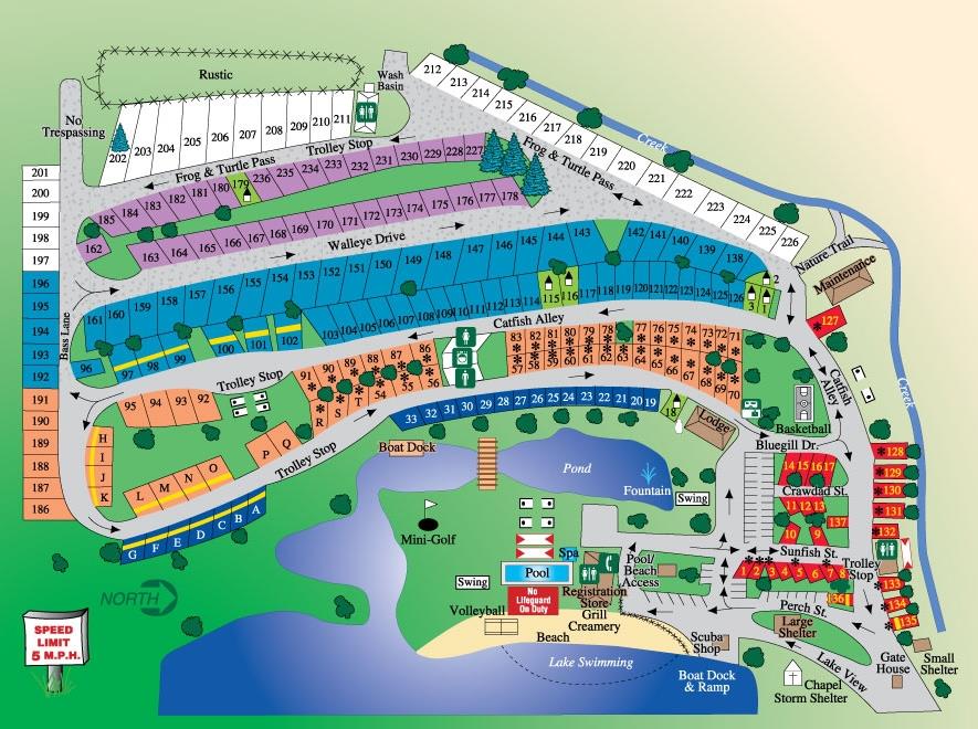 Natural Springs - Map of the Natural Springs Resort