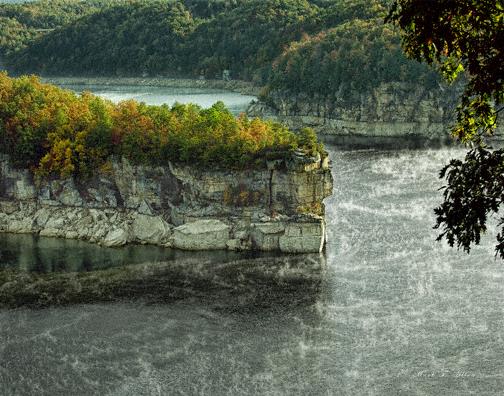 Summersville Lake - Aerial photo of Long Point.