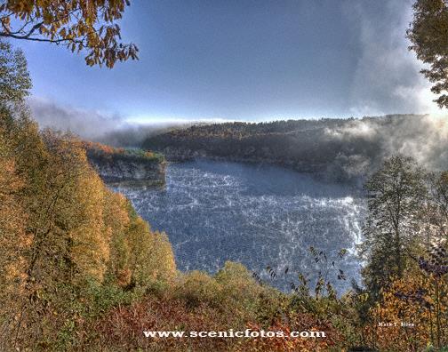 Summersville Lake - Misty Morning at Long Point