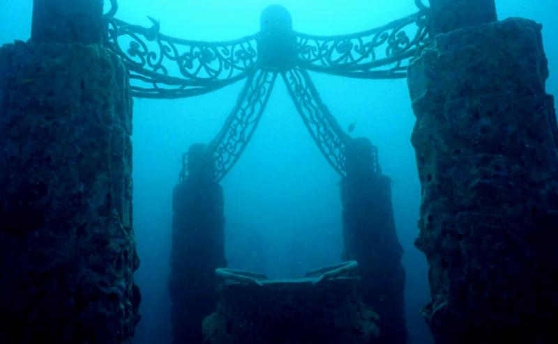 Neptune Memorial Reef - Center structure in the cemetery.