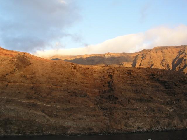 Guadalupe Island - Fog rolling over the island