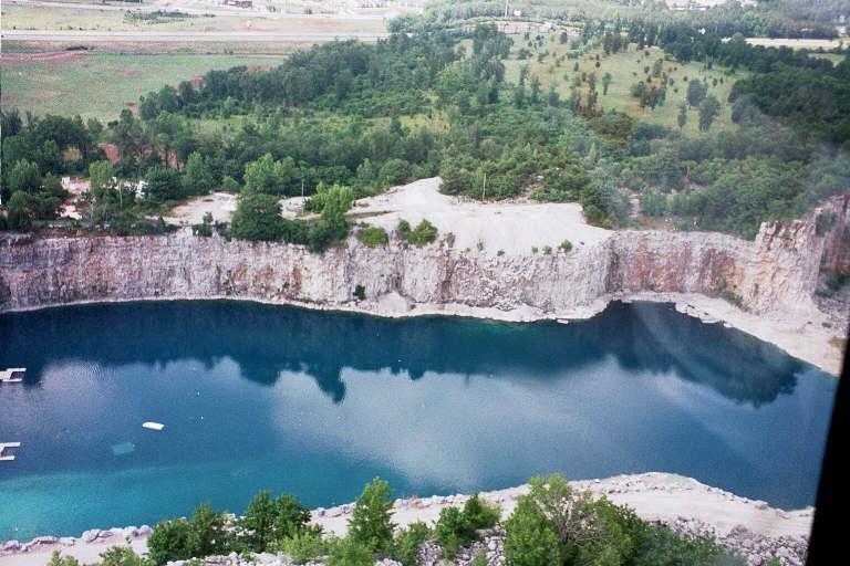 Better Diver Quarry - Aerial View of Better Diver Quarry in Alabama